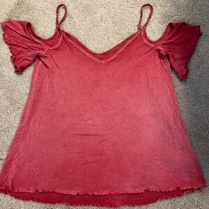 American Eagle Off Shoulder Shirt Small